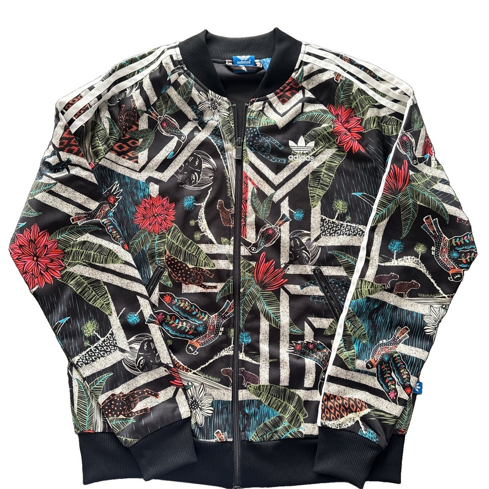 Adidas Originals Xilofloresta Track Jacket Sz M Brazil Farm Tropical Rita Jungle